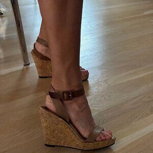 RARE Autographed Christian Louboutin wedge shoes